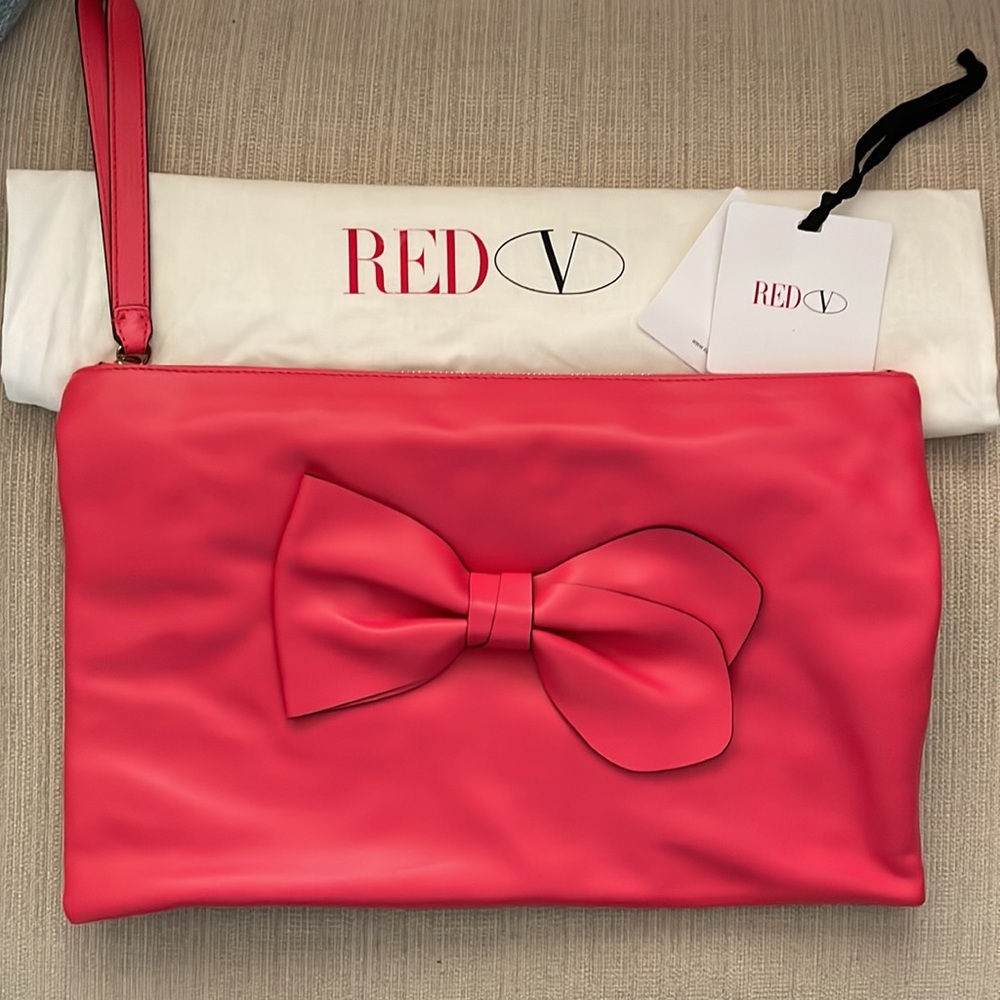 Brand new  RED-Valentino large clutch with tags!